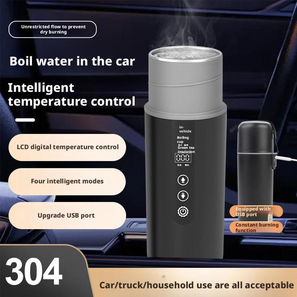 Electric Kettle Temperature Control - 12V 24V Auto Verwarming Cup Waterkoker