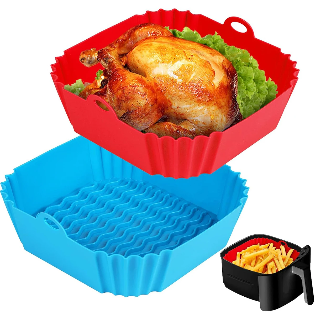Airfryer siliconen liners pot, - Air Fryer Silicone Pot Liner recensie en prijs