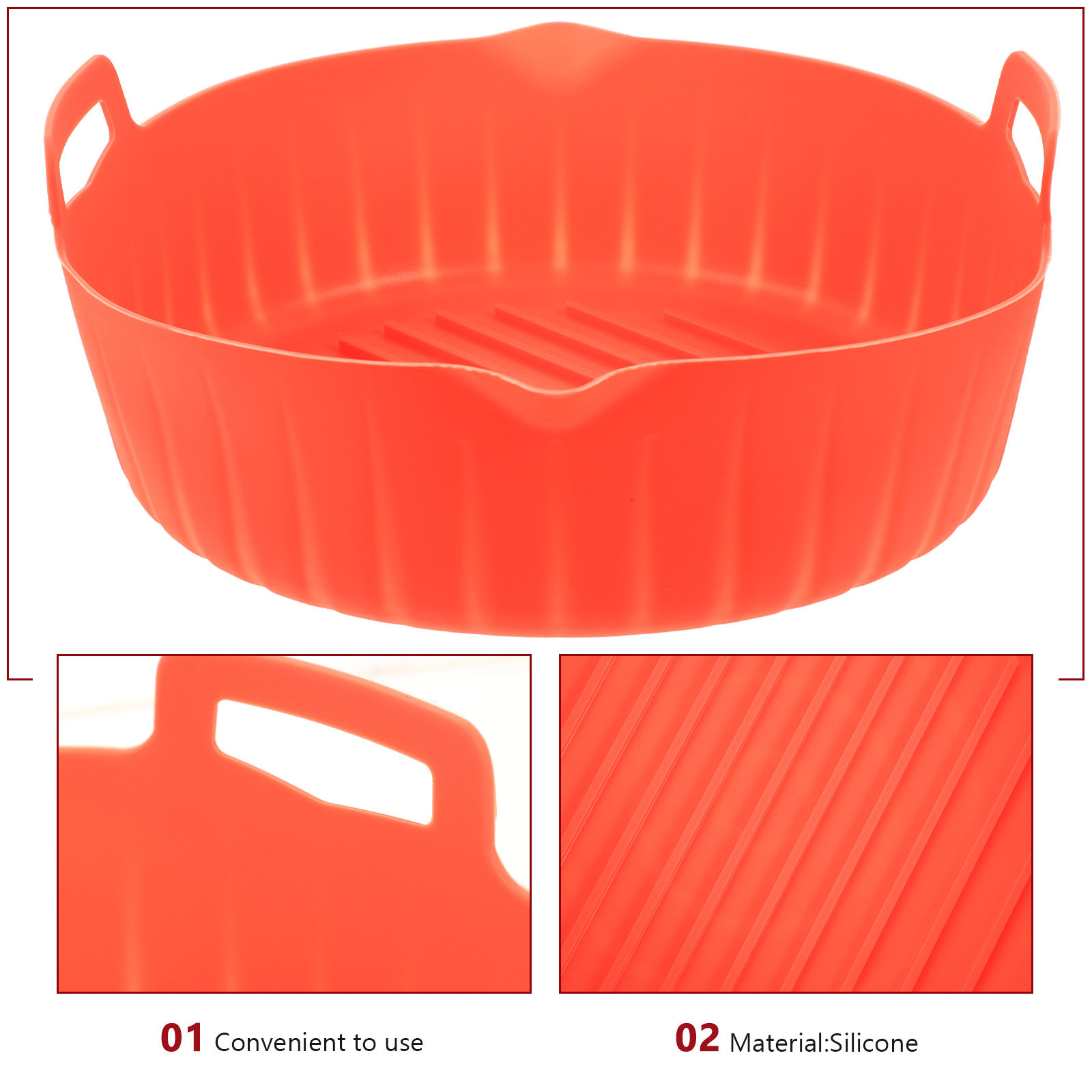 Siliconen bakvorm voor de airf - Air Fryer Silicone Pot Liner recensie en prijs